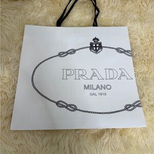 Prada Shopping Bag with Black Accents